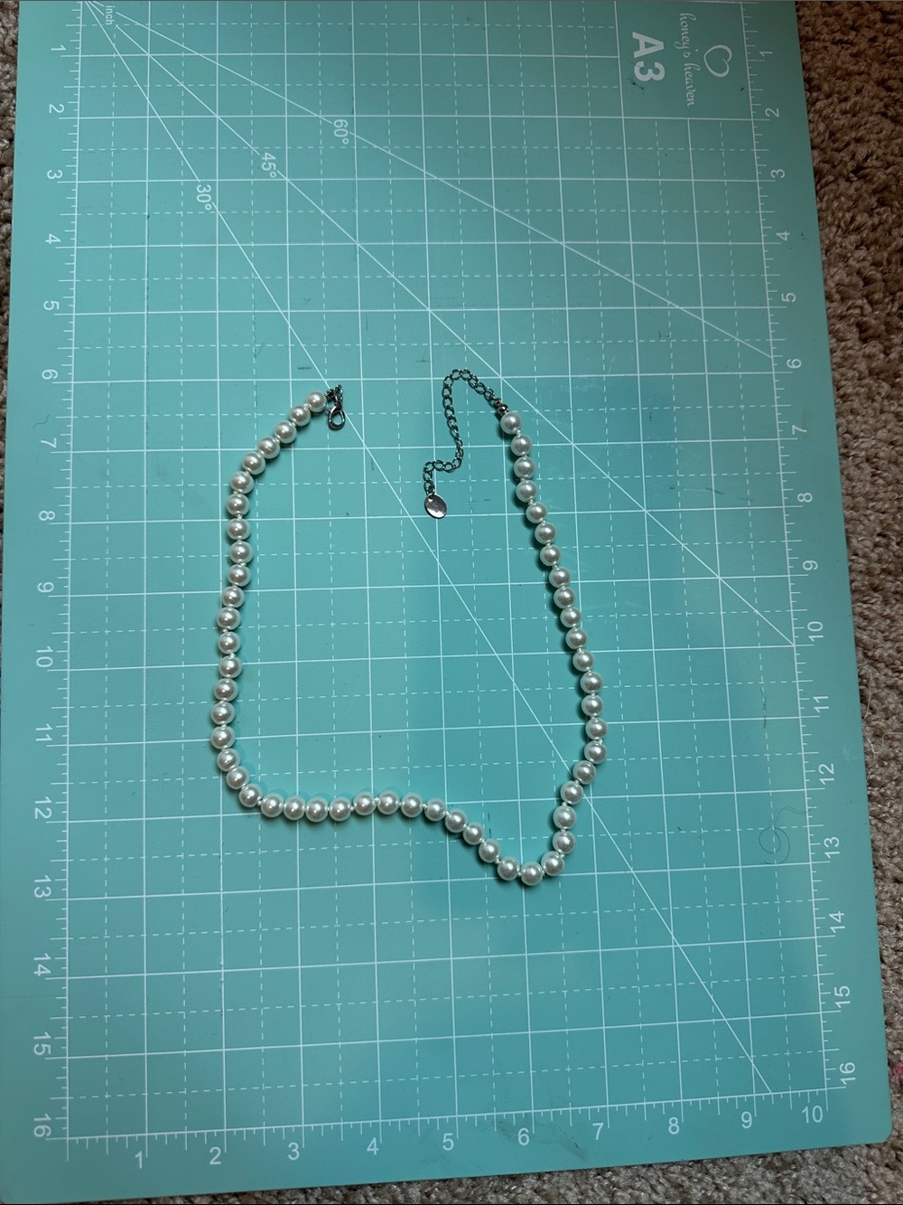 Classic Pearl Beaded Necklace - White Pearls